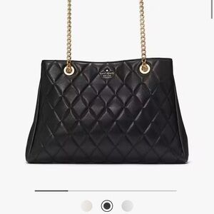 Kate Spade Black Quilted Shoulder Bag